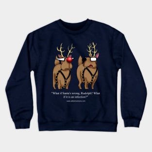 Funny Christmas Holiday Reindeer Cartoon Crewneck Sweatshirt